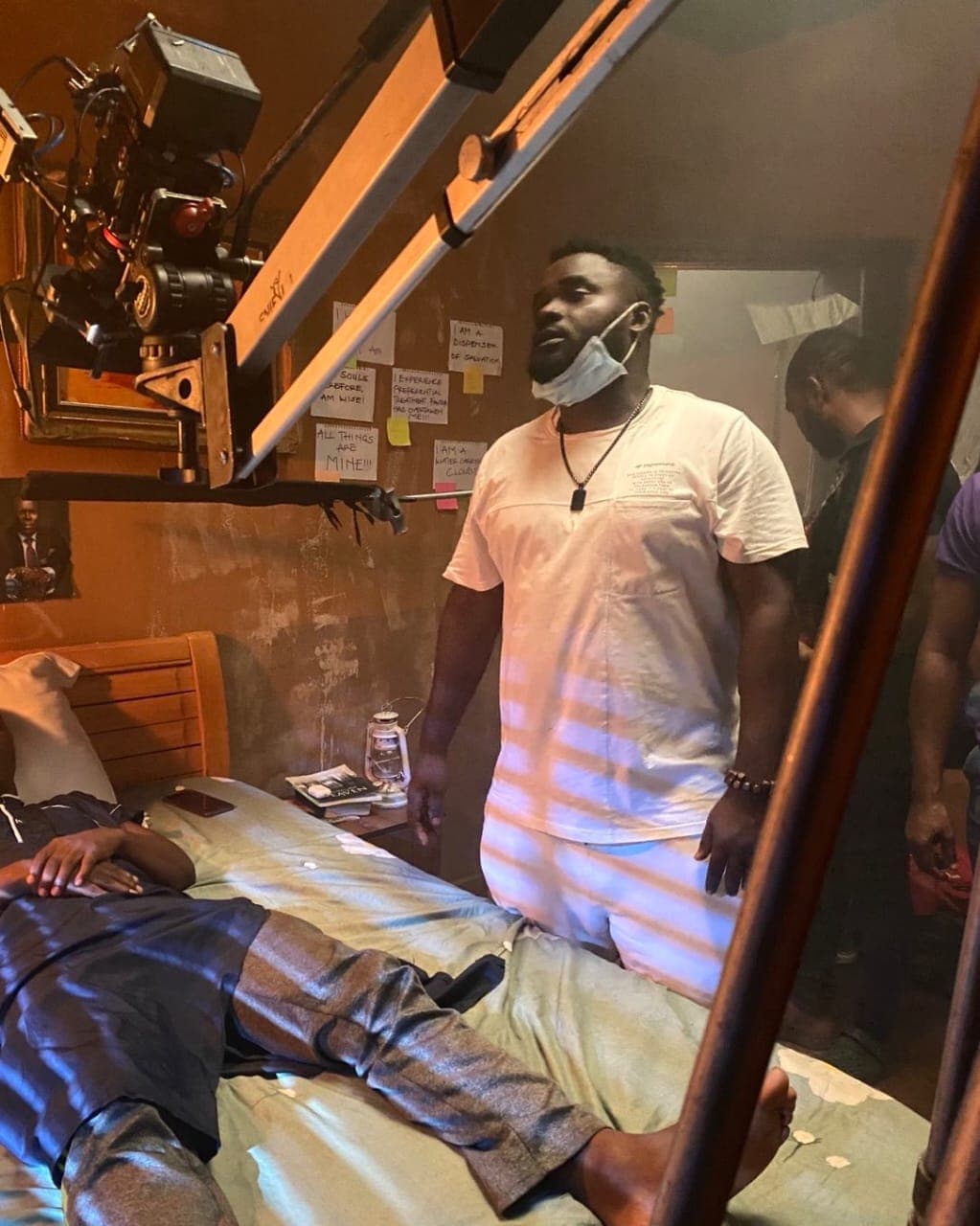 Ejike on set — behind the scenes 12