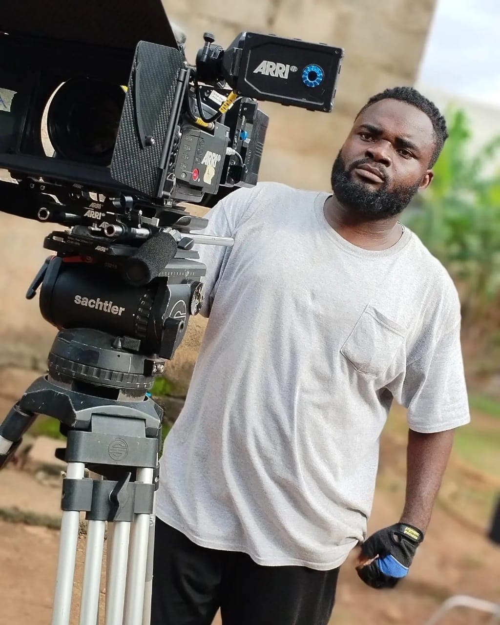 Ejike on set — behind the scenes 13