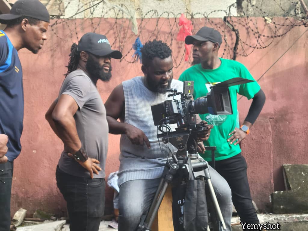 Ejike on set — behind the scenes 14