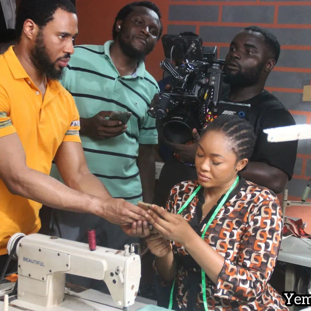Ejike on set — behind the scenes 16