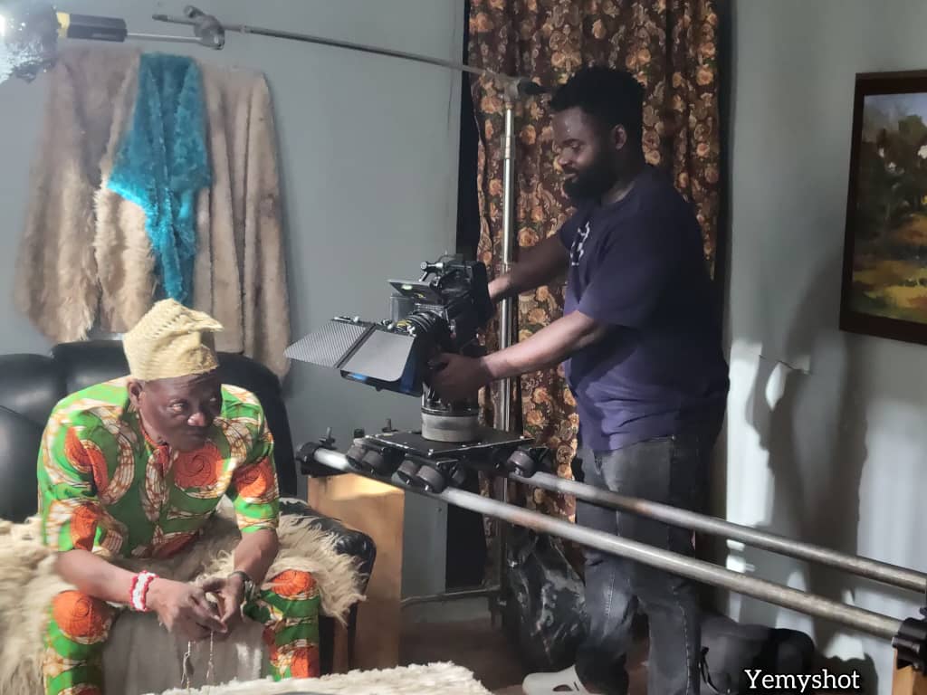 Ejike on set — behind the scenes 8